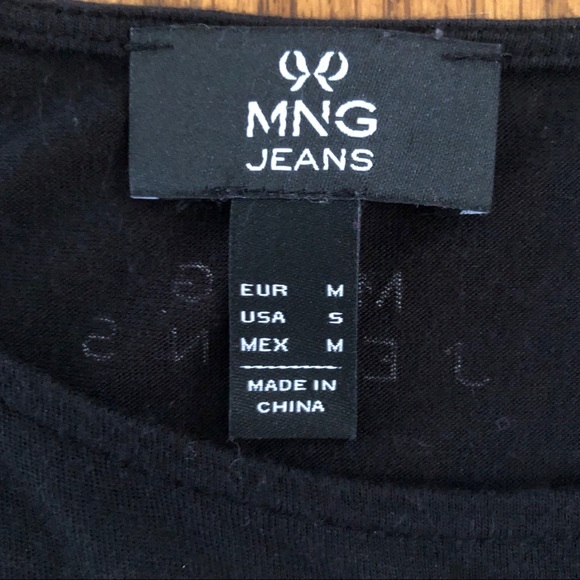 MNG Jeans Black Hollywood Life Graphic T-Shirt S/M - Picture 3 of 5